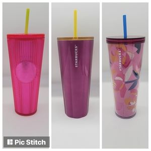 NWT Starbucks Lot of 3 Starbucks Tumblers